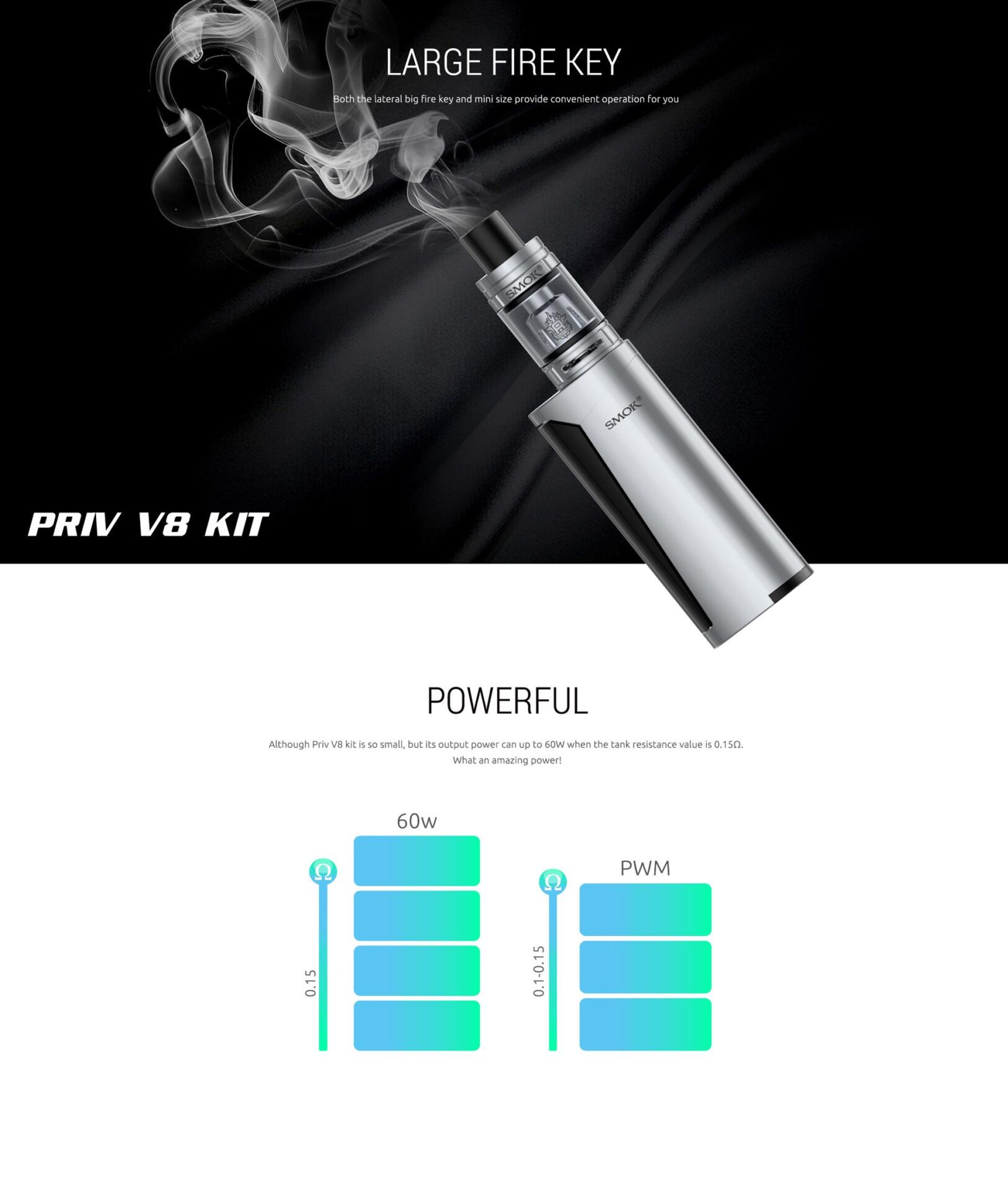 1501478915092.jpg SMOK Priv V8 60W Starter Kit - Image 6