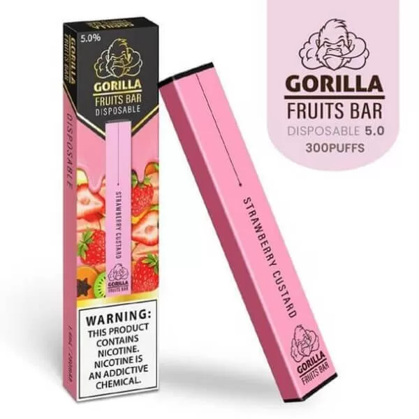 STRAWBERRY CUSTARD - GORILLA FRUITS BAR | DISPOSABLE