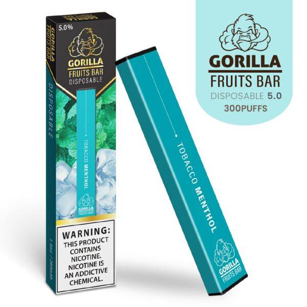 TOBACCO MENTHOL GORILLA FRUIT BAR DISPOSABLE