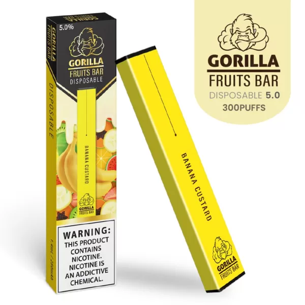 BANANA CUSTARD GORILLA FRUITS BAR DISPOSABLE