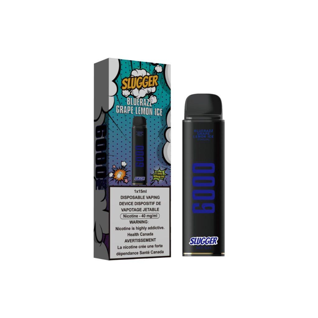 BLUE RAZZ GRAPE LEMON ICE SLUGGER DISPOSABLE 6000 PUFFS