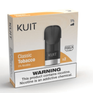 <h1>CLASSIC TOBACCO KUIT PRO POD</h1> The Classic Tobacco Kuit Pro Pod offers a timeless and sophisticated vaping experience, designed to satisfy the cravings of traditional tobacco enthusiasts. Crafted with meticulous attention to detail, this pod delivers the rich and robust flavor profile that is synonymous with classic tobacco. With each puff, you'll experience the deep, earthy notes and smooth finish that are characteristic of premium tobacco blends. Whether you're a former smoker seeking a familiar taste or simply enjoy the depth of flavor that tobacco provides, this pod delivers a satisfying and authentic vaping experience. The Classic Tobacco KUIT Single Pod is engineered for consistency, ensuring each puff delivers the same satisfying flavor and nicotine satisfaction. Its sleek design and portability make it ideal for on-the-go use, allowing you to enjoy your favorite tobacco flavor anytime, anywhere. <strong>YOU CAN EXPLORE MORE KUIT PODS <a href="https://www.rockstarvapor.co/product-category/prefilled-pods-pakistan/buy-kuit-pods-online-in-pakistan/">HERE!</a></strong> <p class="selectable-text copyable-text iq0m558w g0rxnol2" dir="ltr"><span class="selectable-text copyable-text">At Rockstar, we believe every purchase is an experience of convenience, quality, and satisfaction.</span></p> <p class="selectable-text copyable-text iq0m558w g0rxnol2" dir="ltr"><span class="selectable-text copyable-text jv8stmnn">*</span><b><strong class="selectable-text copyable-text nbipi2bn">Price Match Guarantee:</strong></b><span class="selectable-text copyable-text jv8stmnn">*</span><span class="selectable-text copyable-text"> We’re committed to offering you the best value on your purchases. If you find a lower price on an identical item from a competitor, simply let us know, and we’ll beat it.</span></p> <p class="selectable-text copyable-text iq0m558w g0rxnol2" dir="ltr"><span class="selectable-text copyable-text">Shop with confidence, knowing that you’re getting the best deal possible. Enjoy the ease of browsing and purchasing from the comfort of your home, Explore our catalog, place order, and get doorstep delivery. Our knowledgeable and friendly team is here to assist you with your order to make your shopping enjoyable,</span></p> <p class="selectable-text copyable-text iq0m558w g0rxnol2" dir="ltr"><span class="selectable-text copyable-text">We are located just around the corner in <a href="https://www.google.com/maps?ll=24.797475,67.044777&z=16&t=m&hl=en&gl=US&mapclient=embed&cid=3248600491974334453" target="_blank" rel="noopener">DHA Phase 5</a> & <a href="https://www.google.com/maps/place/Rockstar+Vapor+Co+-+Clifton+(Vape+Store)/@24.8271319,67.0278464,17z/data=!4m14!1m7!3m6!1s0x3eb33d243236324b:0xaa9b07f8edc863c0!2sRockstar+Vapor+Co+-+Clifton+(Vape+Store)!8m2!3d24.8271319!4d67.0304213!16s%2Fg%2F11twsg4yj7!3m5!1s0x3eb33d243236324b:0xaa9b07f8edc863c0!8m2!3d24.8271319!4d67.0304213!16s%2Fg%2F11twsg4yj7?entry=tt" target="_blank" rel="noopener">Clifton Boat Basin</a>, any of our store is your go-to spot for the latest vape gear, trendsetting flavors, and a vibe that’s as chill as it gets.</span></p> CLASSIC TOBACCO KUIT PRO POD