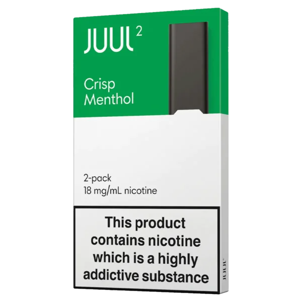 Buy CRISP MENTHOL 18MG  JUUL 2 PODs