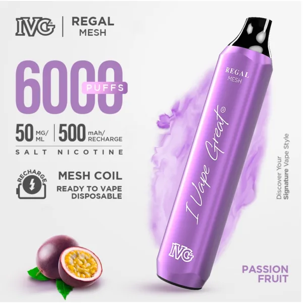 PASSION FRUIT IVG REGAL DISPOSABLE