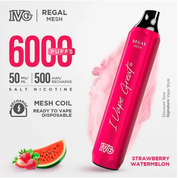 STRAWBERRY WATERMELON IVG REGAL DISPOSABLE