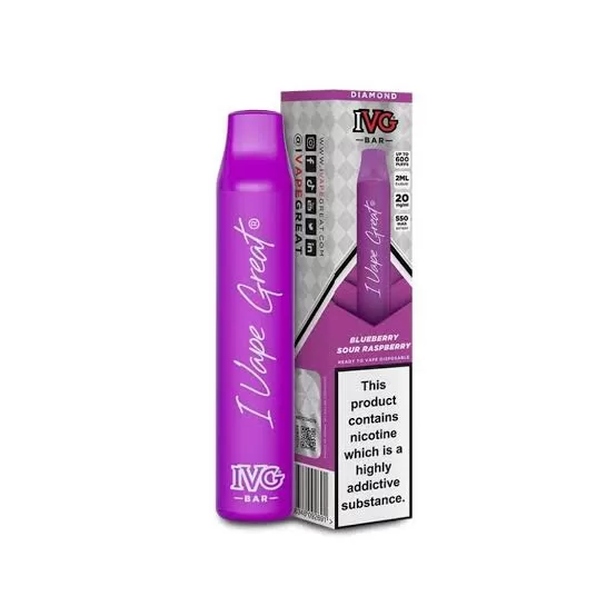 BLUEBERRY SOUR RASPBERRY IVG MAX DISPOSABLE