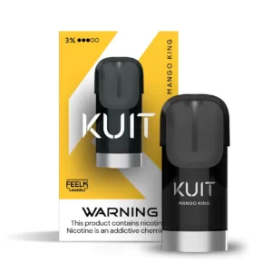 <h1>MANGO KING KUIT SINGLE POD</h1> The Mango King KUIT Single Pod delivers a regal vaping experience with its rich and vibrant mango flavor. Crafted with meticulous attention to detail, this pod captures the essence of ripe, tropical mangoes, offering a taste sensation fit for royalty. With each inhale, you're greeted by the sweet and juicy essence of perfectly ripened mangoes, transporting you to a sun-drenched orchard with every puff. The Mango King KUIT Single Pod delivers a burst of fruity sweetness that is both satisfying and invigorating. <strong>YOU CAN EXPLORE MORE KUIT PODS <a href="https://www.rockstarvapor.co/product-category/prefilled-pods-pakistan/buy-kuit-pods-online-in-pakistan/">HERE!</a></strong> <p class="selectable-text copyable-text iq0m558w g0rxnol2" dir="ltr"><span class="selectable-text copyable-text">At Rockstar, we believe every purchase is an experience of convenience, quality, and satisfaction.</span></p> <p class="selectable-text copyable-text iq0m558w g0rxnol2" dir="ltr"><span class="selectable-text copyable-text jv8stmnn">*</span><b><strong class="selectable-text copyable-text nbipi2bn">Price Match Guarantee:</strong></b><span class="selectable-text copyable-text jv8stmnn">*</span><span class="selectable-text copyable-text"> We’re committed to offering you the best value on your purchases. If you find a lower price on an identical item from a competitor, simply let us know, and we’ll beat it.</span></p> <p class="selectable-text copyable-text iq0m558w g0rxnol2" dir="ltr"><span class="selectable-text copyable-text">Shop with confidence, knowing that you’re getting the best deal possible. Enjoy the ease of browsing and purchasing from the comfort of your home, Explore our catalog, place order, and get doorstep delivery. Our knowledgeable and friendly team is here to assist you with your order to make your shopping enjoyable,</span></p> <p class="selectable-text copyable-text iq0m558w g0rxnol2" dir="ltr"><span class="selectable-text copyable-text">We are located just around the corner in <a href="https://www.google.com/maps?ll=24.797475,67.044777&z=16&t=m&hl=en&gl=US&mapclient=embed&cid=3248600491974334453" target="_blank" rel="noopener">DHA Phase 5</a> & <a href="https://www.google.com/maps/place/Rockstar+Vapor+Co+-+Clifton+(Vape+Store)/@24.8271319,67.0278464,17z/data=!4m14!1m7!3m6!1s0x3eb33d243236324b:0xaa9b07f8edc863c0!2sRockstar+Vapor+Co+-+Clifton+(Vape+Store)!8m2!3d24.8271319!4d67.0304213!16s%2Fg%2F11twsg4yj7!3m5!1s0x3eb33d243236324b:0xaa9b07f8edc863c0!8m2!3d24.8271319!4d67.0304213!16s%2Fg%2F11twsg4yj7?entry=tt" target="_blank" rel="noopener">Clifton Boat Basin</a>, any of our store is your go-to spot for the latest vape gear, trendsetting flavors, and a vibe that’s as chill as it gets.</span></p> MANGO KING KUIT SINGLE POD