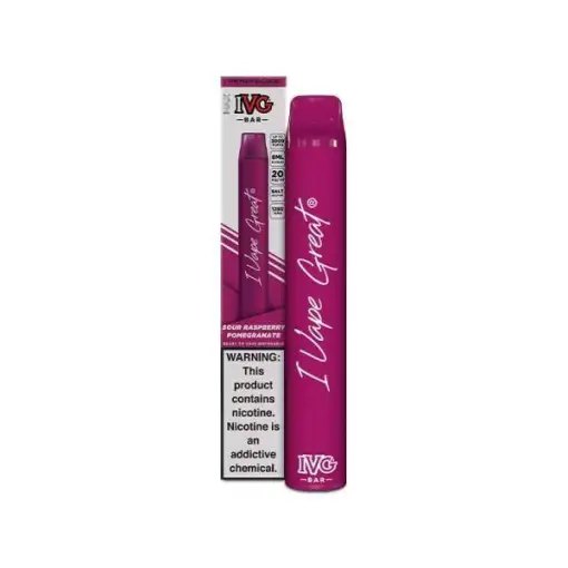 SOUR RASPBERRY POMEGRANATE IVG MAX DISPOSABLE 3000 PUFFS