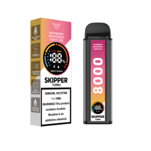 RASPBERRY GRAPEFRUIT LEMON ICE SKIPPER TURBO 10K DISPOSABLE