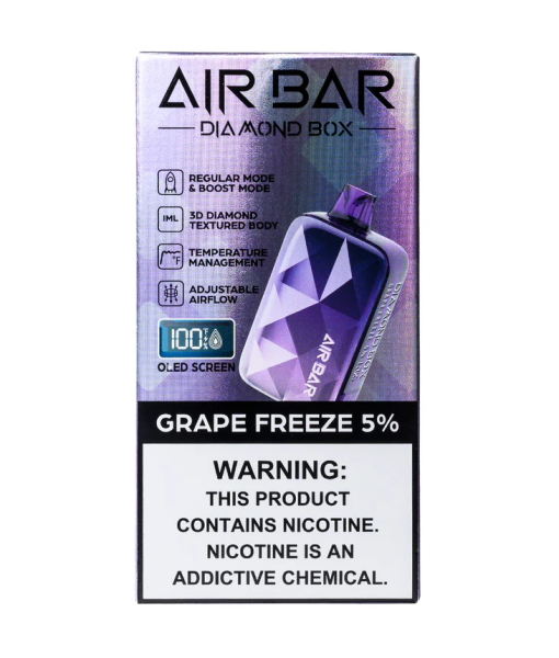 GRAPE FREEZE AIR BAR DIAMOND BOX DISPOSABLE