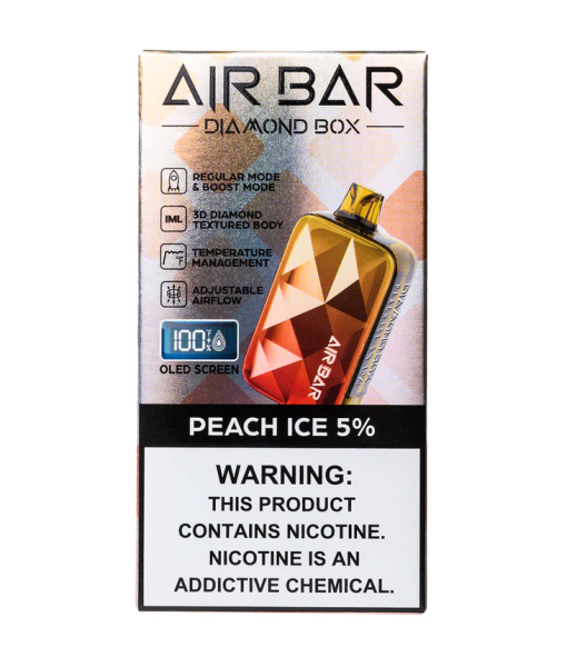 PEACH ICE AIR BAR DIAMOND BOX DISPOSABLE