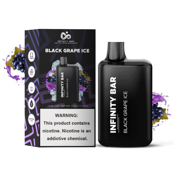BLACK GRAPE ICE INFINITY BAR DISPOSABLE