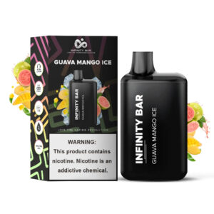 <h1>GUAVA MANGO ICE INFINITY BAR DISPOSABLE</h1> The Guava Mango Ice Infinity Bar Disposable Vape offers an exotic and invigorating flavor experience packed into a convenient, easy-to-use device. With up to 5000 puffs, this disposable vape ensures extended enjoyment without the fuss of refills or recharges. The flavor profile features a vibrant blend of sweet guava and ripe mango, creating a tropical medley that’s both luscious and refreshing. The added icy note provides a cooling sensation that perfectly balances the rich, fruity flavors, delivering a smooth and satisfying vape. <strong>YOU CAN EXPLORE MORE INFINITY BAR DISPOSABLES<a href="https://www.rockstarvapor.co/product-category/infinity-bar-disposables-5000-puffs/"> HERE!</a></strong> <p class="selectable-text copyable-text iq0m558w g0rxnol2" dir="ltr"><span class="selectable-text copyable-text">At Rockstar, we believe every purchase is an experience of convenience, quality, and satisfaction.</span></p> <p class="selectable-text copyable-text iq0m558w g0rxnol2" dir="ltr"><span class="selectable-text copyable-text jv8stmnn">*</span><b><strong class="selectable-text copyable-text nbipi2bn">Price Match Guarantee:</strong></b><span class="selectable-text copyable-text jv8stmnn">*</span><span class="selectable-text copyable-text"> We’re committed to offering you the best value on your purchases. If you find a lower price on an identical item from a competitor, simply let us know, and we’ll beat it.</span></p> <p class="selectable-text copyable-text iq0m558w g0rxnol2" dir="ltr"><span class="selectable-text copyable-text">Shop with confidence, knowing that you’re getting the best deal possible. Enjoy the ease of browsing and purchasing from the comfort of your home, Explore our catalog, place order, and get doorstep delivery. Our knowledgeable and friendly team is here to assist you with your order to make your shopping enjoyable,</span></p> <p class="selectable-text copyable-text iq0m558w g0rxnol2" dir="ltr"><span class="selectable-text copyable-text">We are located just around the corner in <a href="https://www.google.com/maps?ll=24.797475,67.044777&z=16&t=m&hl=en&gl=US&mapclient=embed&cid=3248600491974334453" target="_blank" rel="noopener">DHA Phase 5</a> & <a href="https://www.google.com/maps/place/Rockstar+Vapor+Co+-+Clifton+(Vape+Store)/@24.8271319,67.0278464,17z/data=!4m14!1m7!3m6!1s0x3eb33d243236324b:0xaa9b07f8edc863c0!2sRockstar+Vapor+Co+-+Clifton+(Vape+Store)!8m2!3d24.8271319!4d67.0304213!16s%2Fg%2F11twsg4yj7!3m5!1s0x3eb33d243236324b:0xaa9b07f8edc863c0!8m2!3d24.8271319!4d67.0304213!16s%2Fg%2F11twsg4yj7?entry=tt" target="_blank" rel="noopener">Clifton Boat Basin</a>, any of our store is your go-to spot for the latest vape gear, trendsetting flavors, and a vibe that’s as chill as it gets.</span></p> GUAVA MANGO ICE INFINITY BAR DISPOSABLE