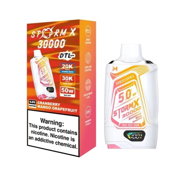 CRANBERRY MANGO GRAPEFRUIT MOSMO STORM X DISPOSABLE