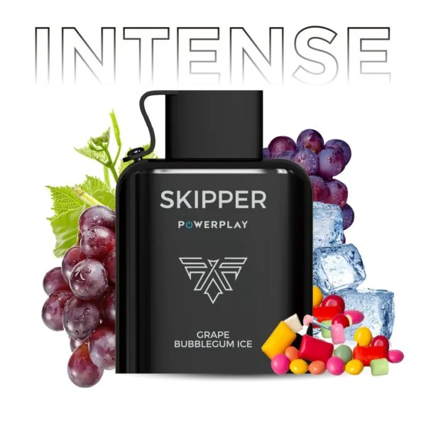 GRAPE BUBBLE GUM ICE SKIPPER POWERPLAY INTENSE POD