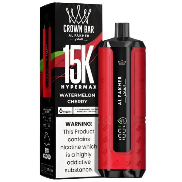 WATERMELON CHERRY AL FAKHER CROWN BAR HYPERMAX DISPOSABLE