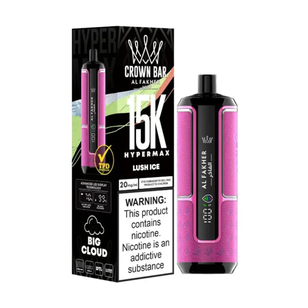 LUSH ICE AL FAKHER CROWN BAR HYPERMAX DISPOSABLE