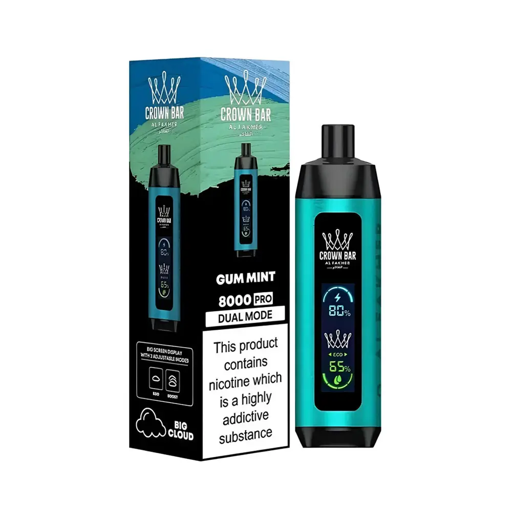 GUM MINT AL FAKHER CROWN BAR 8000 PUFFS