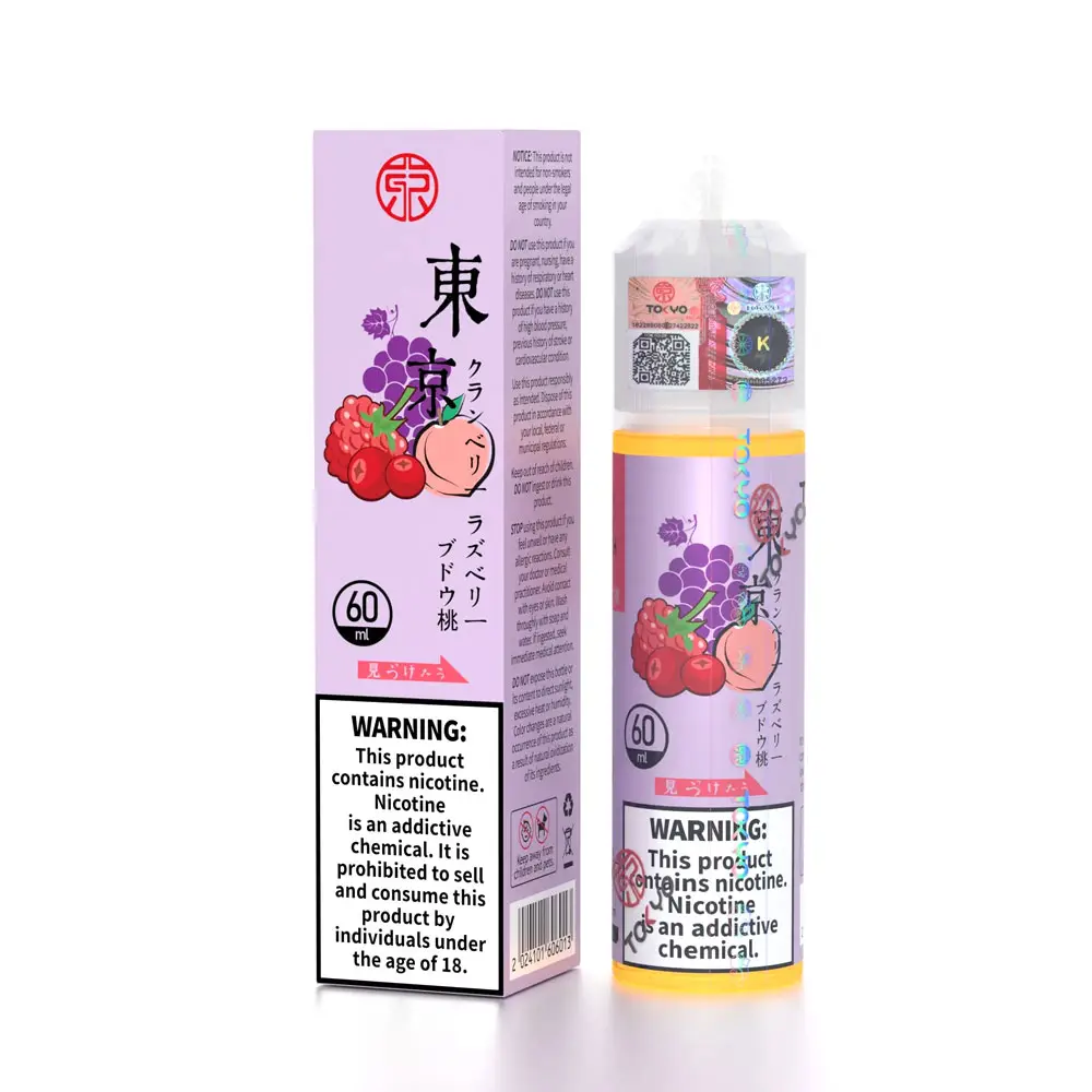 ICED CRANBERRY RASPBERRY GRAPE PEACH TOKYO