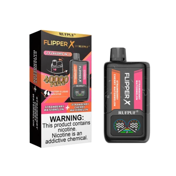 STRAWBERRY WATERMELON AND STRAW CHERRY WATERMELON RUFPUF FLIPPER X DISPOSABLE