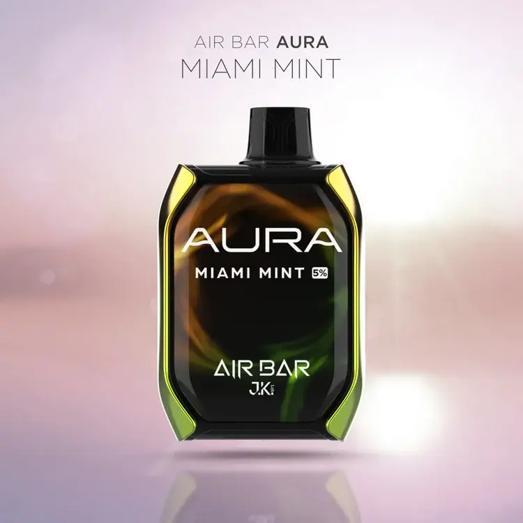 MIAMI MINT AIR BAR AURA DISPOSABLE 25000 PUFFS MIAMI MINT AIR BAR AURA DISPOSABLE 25000 PUFFS