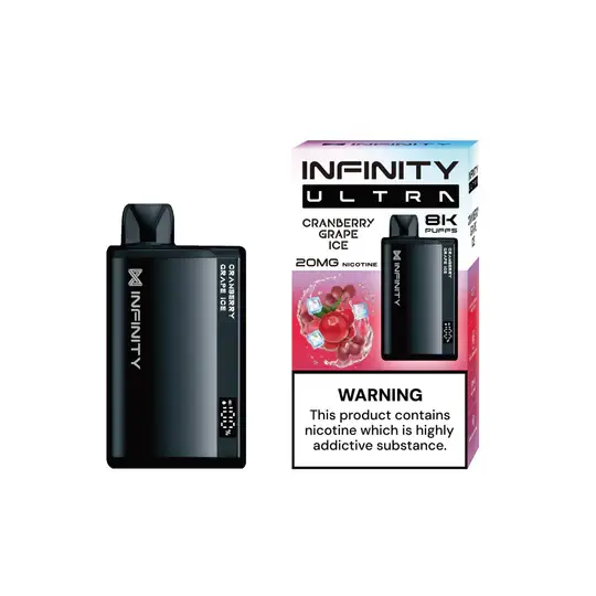 CRANBERRY GRAPE ICE INFINITY ULTRA DISPOSABLE 8000 PUFFS