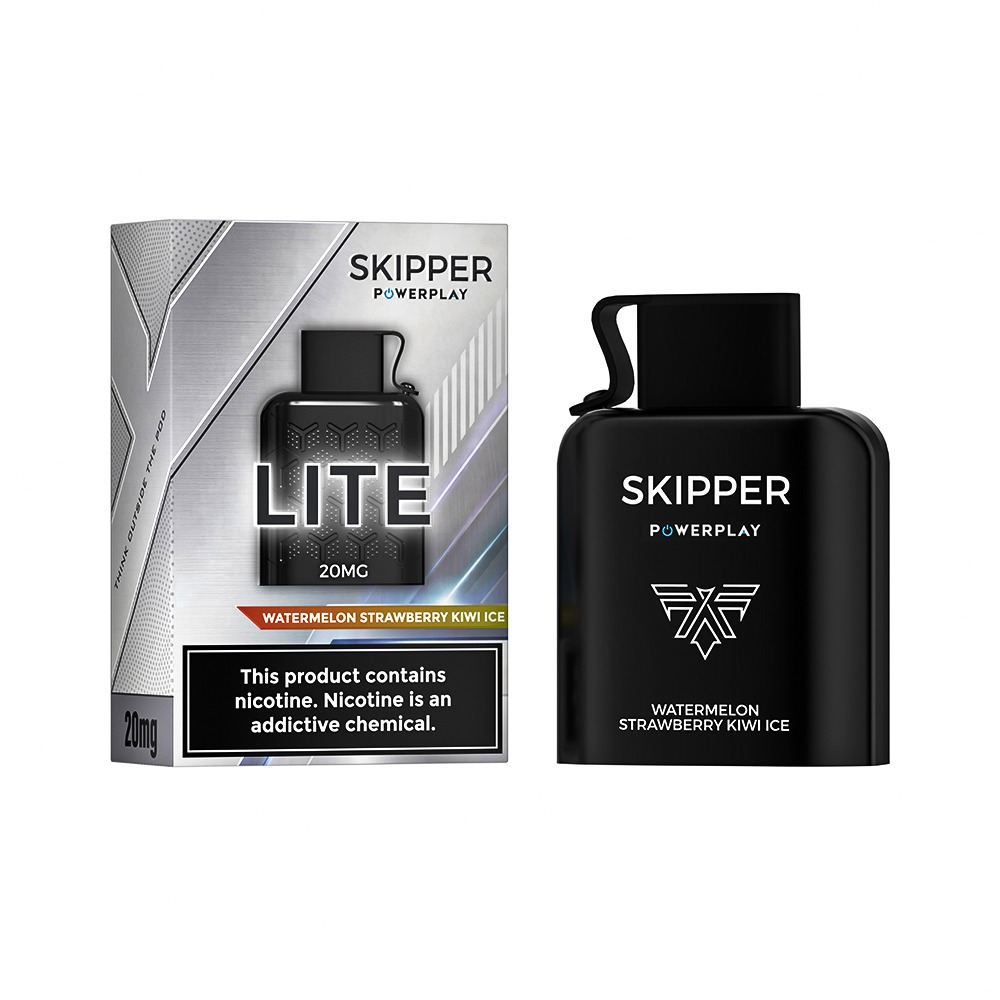 WATERMELON STRAWBERRY KIWI ICE SKIPPER POWERPLAY LITE POD